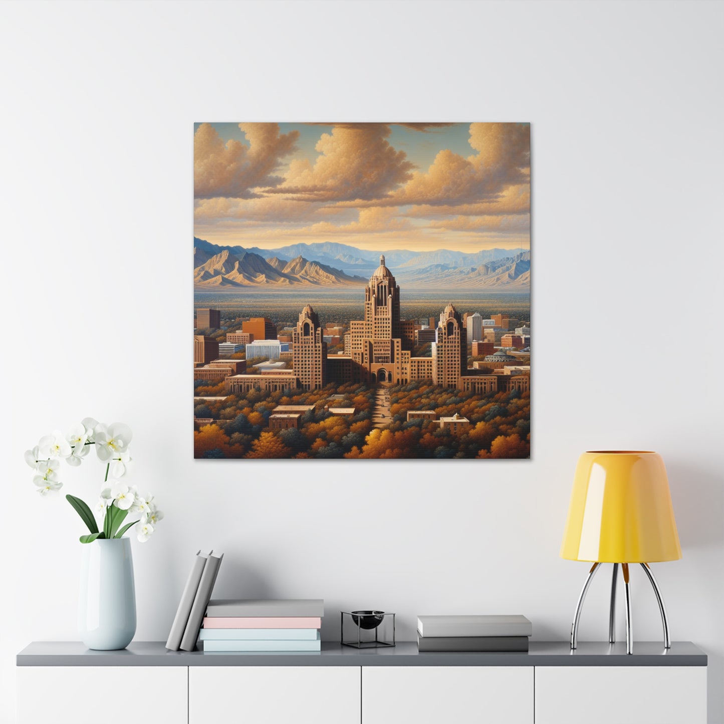 "Enchanting Desertscape Serenity" - Canvas