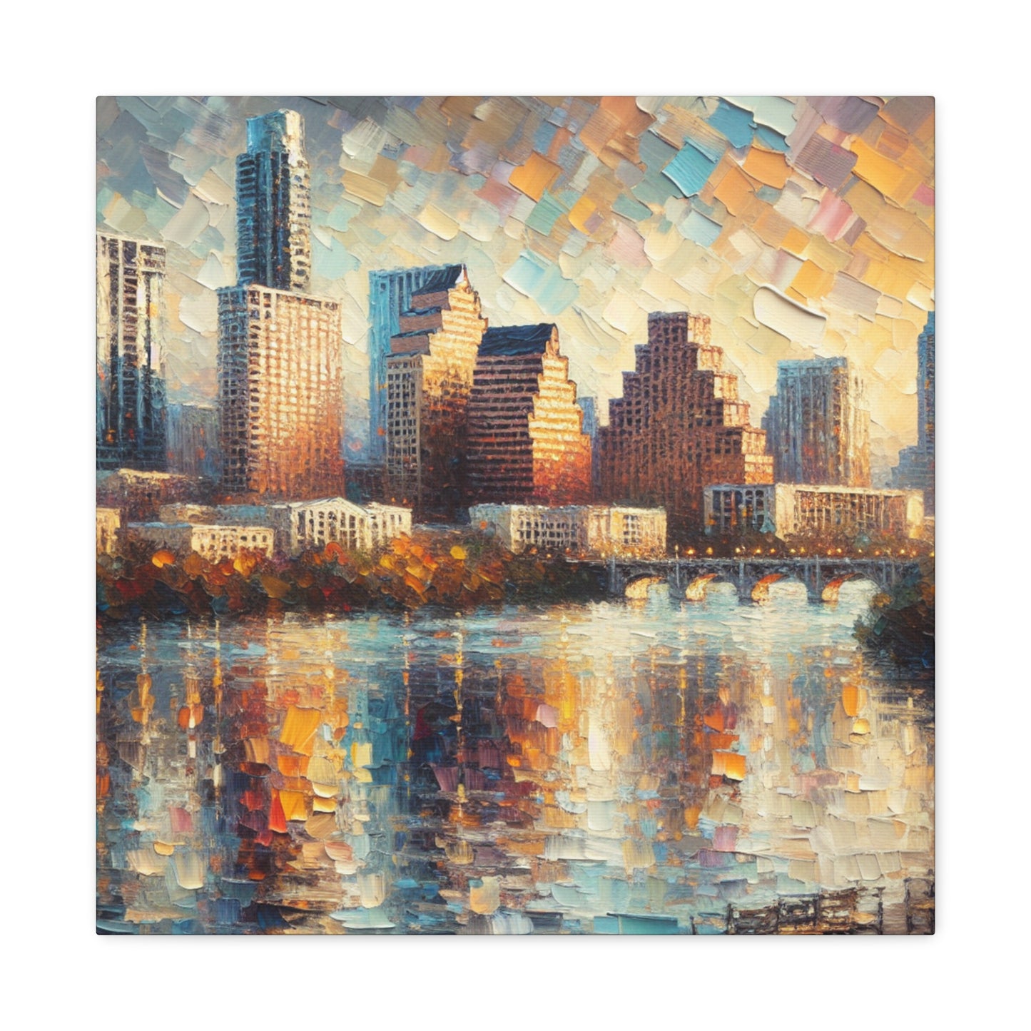 "Lively Shades of Austin" - Canvas