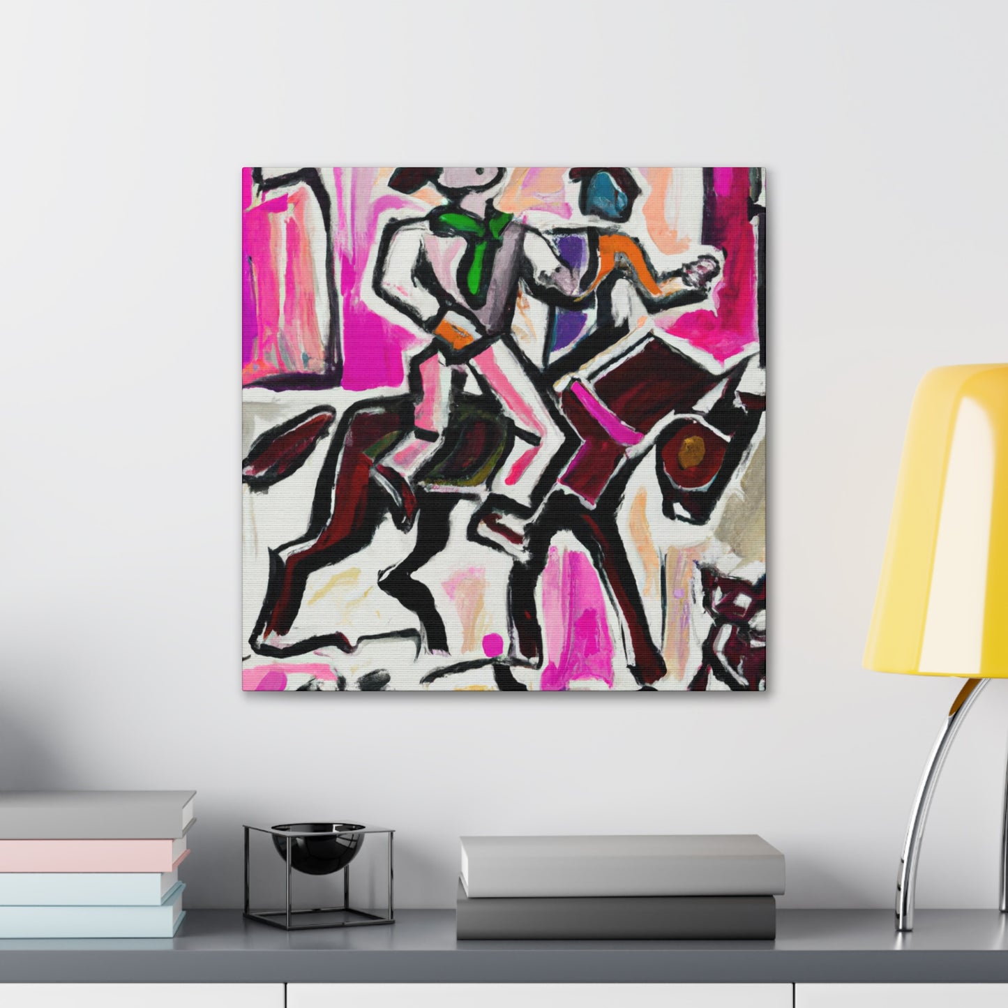 Rodeo in Abstract form - Canvas