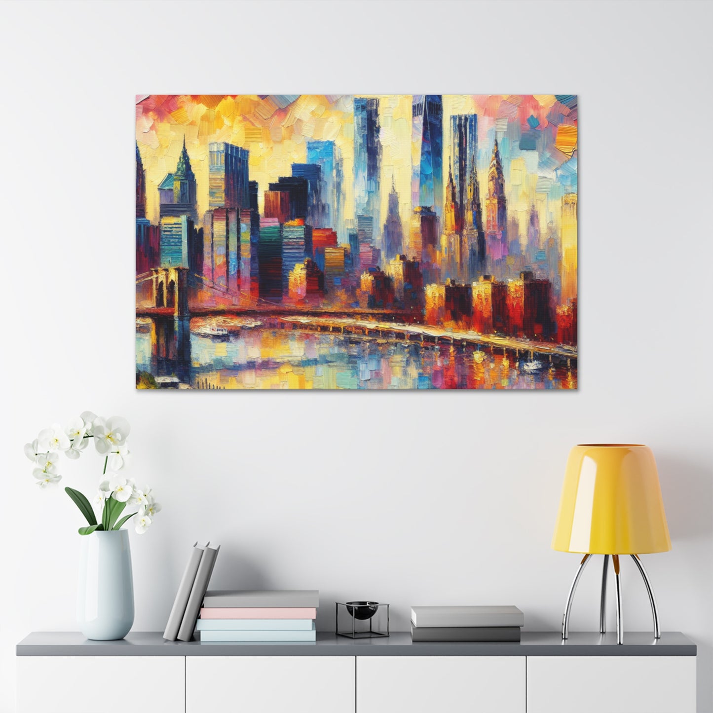 "Enchanting Melodies of Manhattan" - Canvas