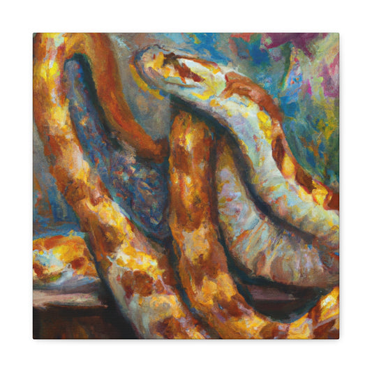 Corn Snake Impressionism - Canvas