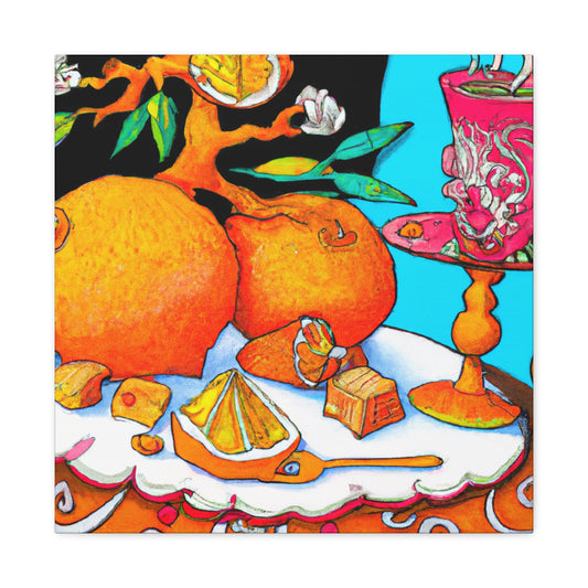 Orange Glow in Rococo - Canvas