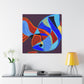 "Rainbow Fish Reflection" - Canvas