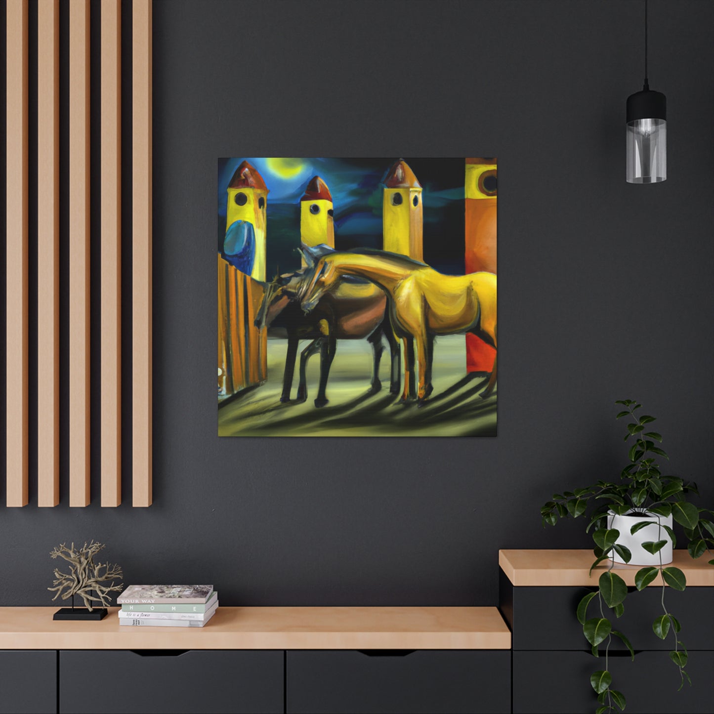 Horse Riderless Gallop - Canvas