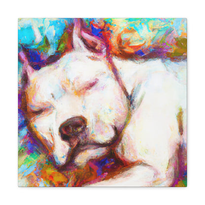 Pitbull in Impressionism - Canvas