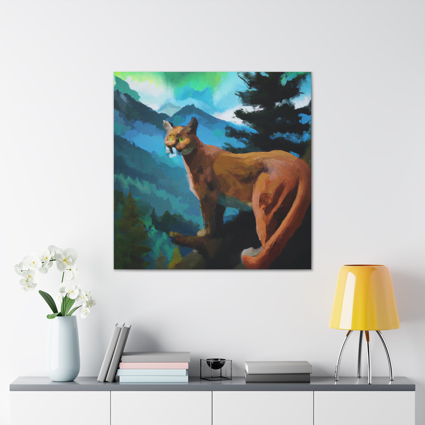 Majestic Cougar Captured - Canvas