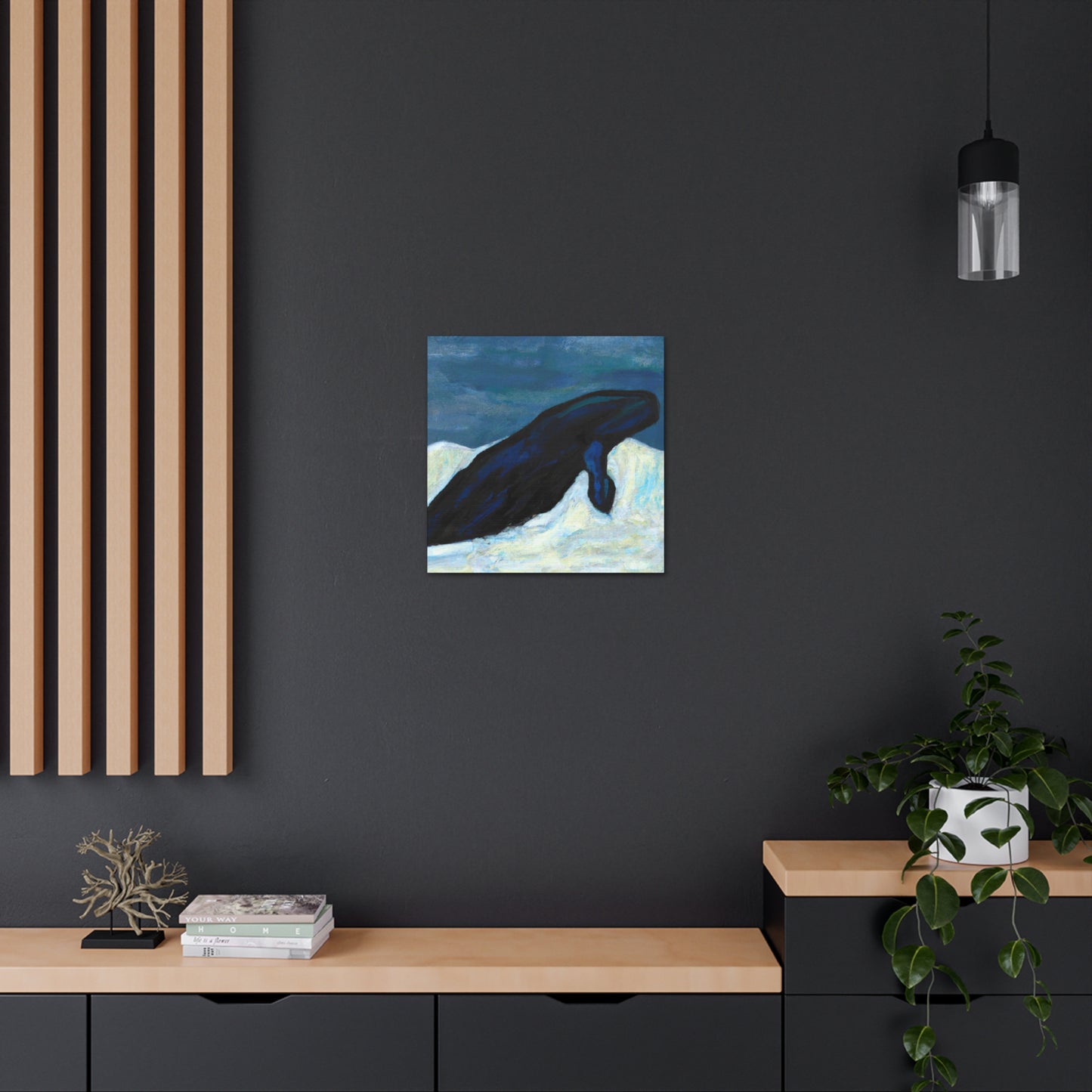 Bowhead Whale Abstraction - Canvas