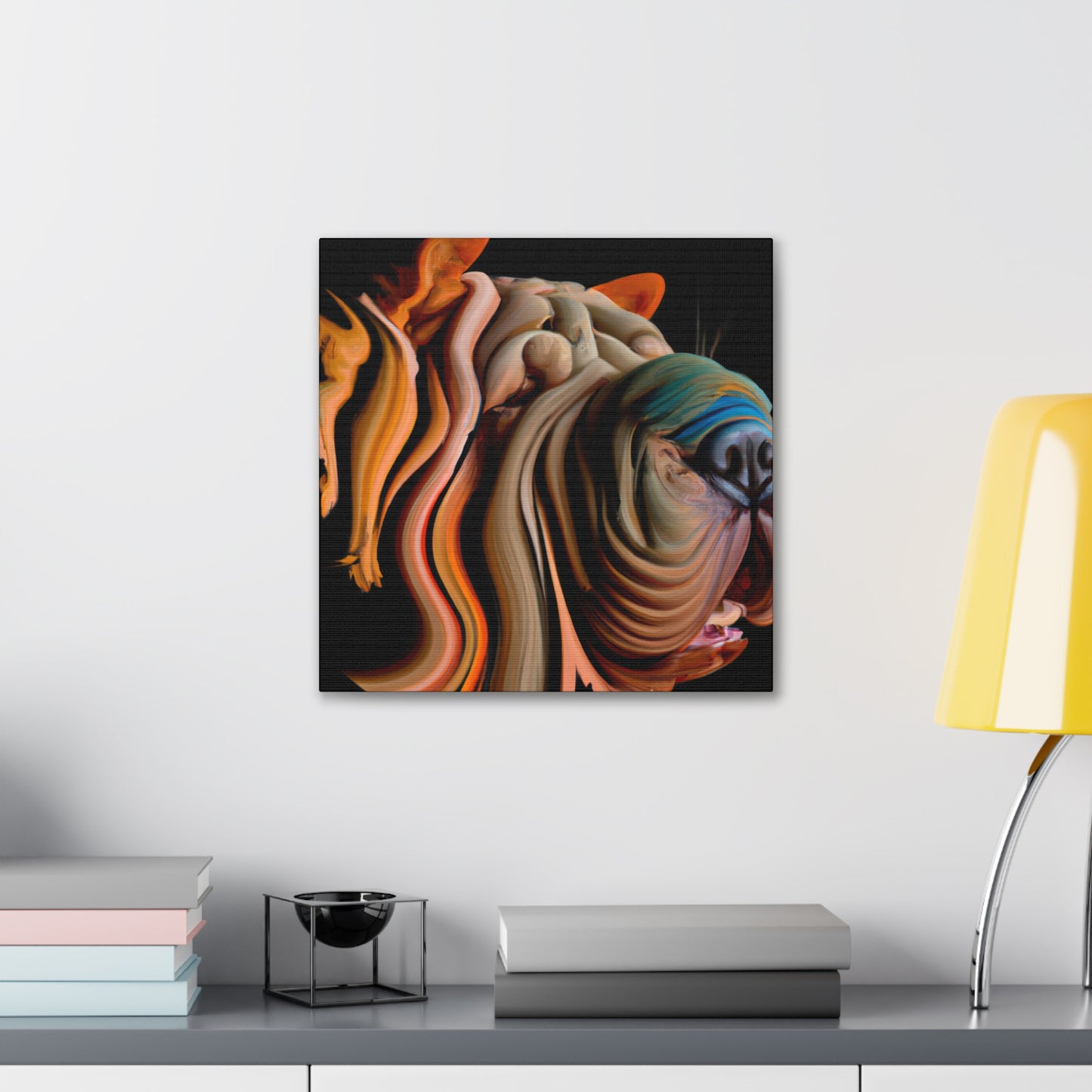 "Shar Pei Transformation Art" - Canvas