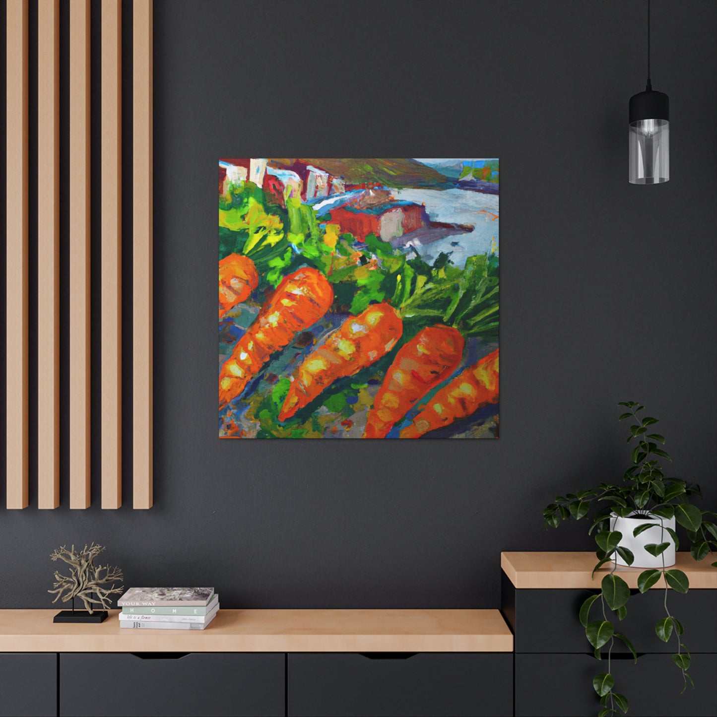 Carrots in Impressionism - Canvas