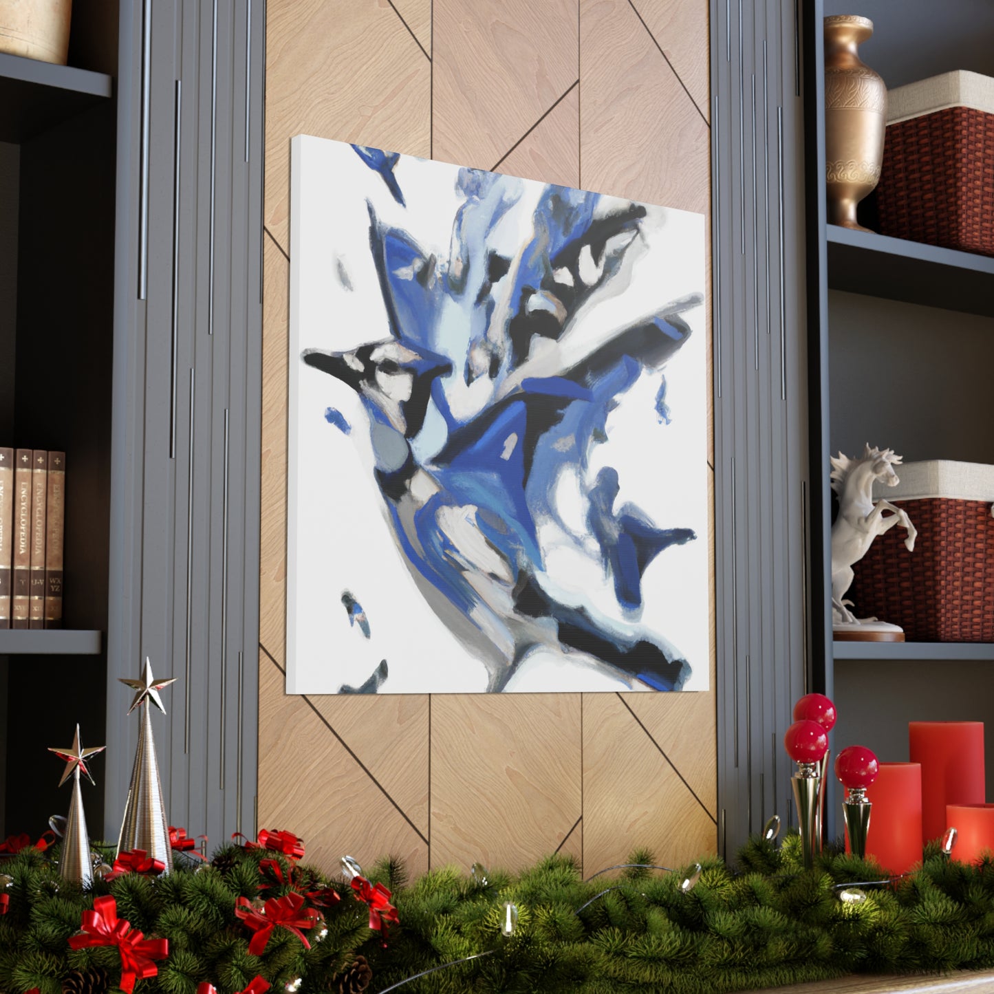 Blue Jay Abstraction - Canvas