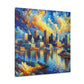 Harbor Hues of Baltimore - Canvas