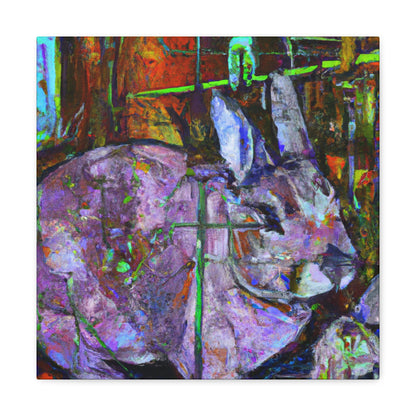 "Rabbit in Impressionism" - Canvas