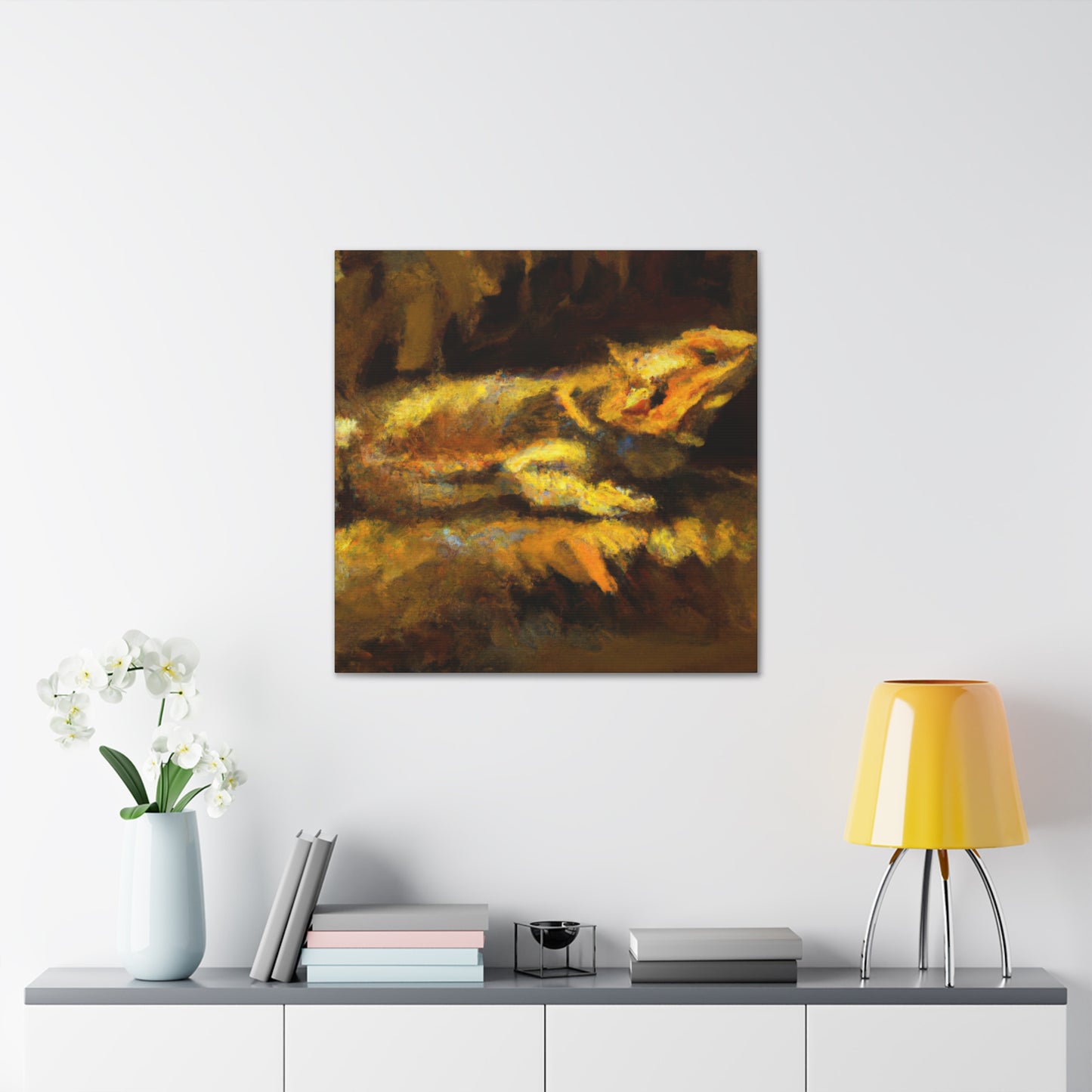 Bearded Dragon Impressionism - Canvas