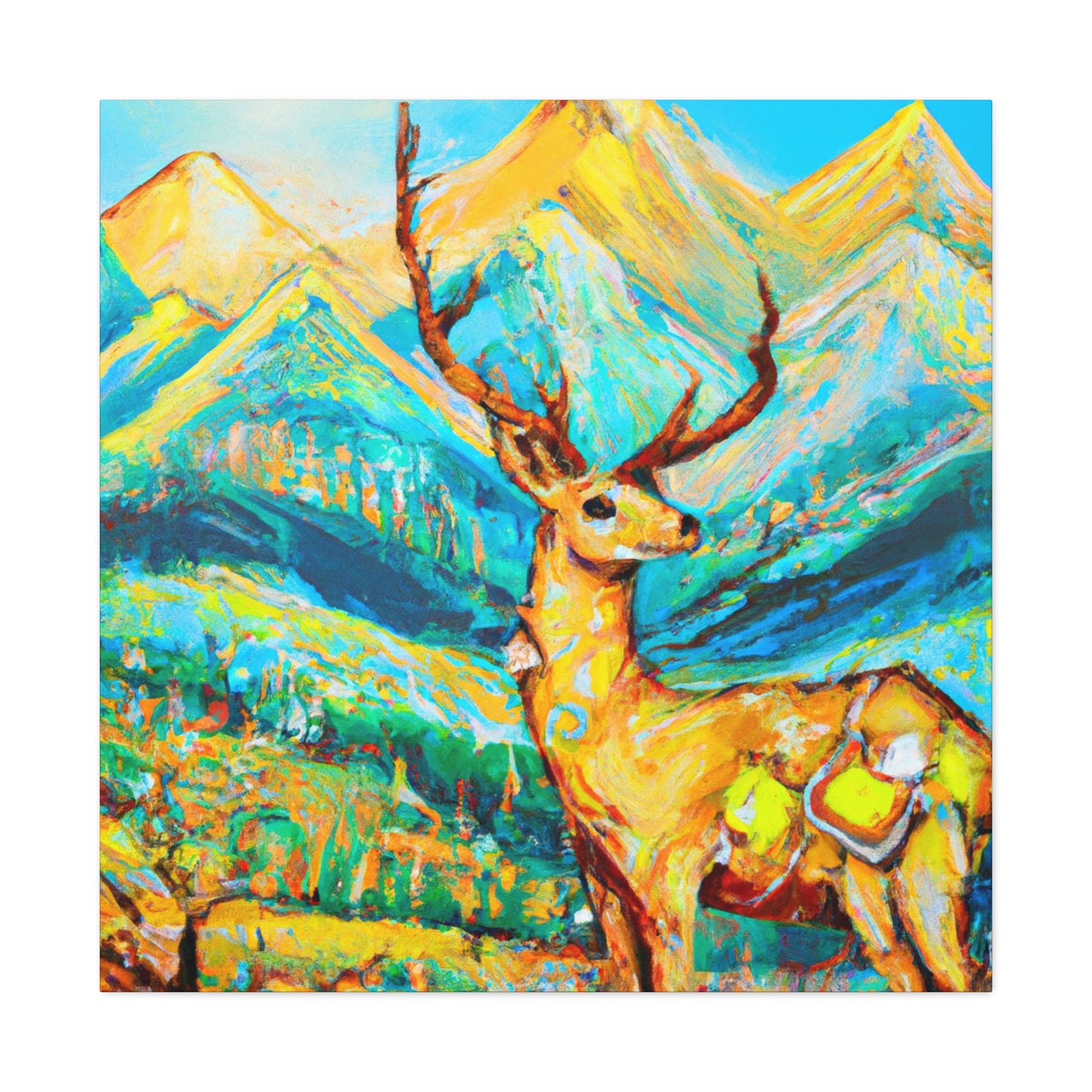 "Deer in the Meadow" - Canvas