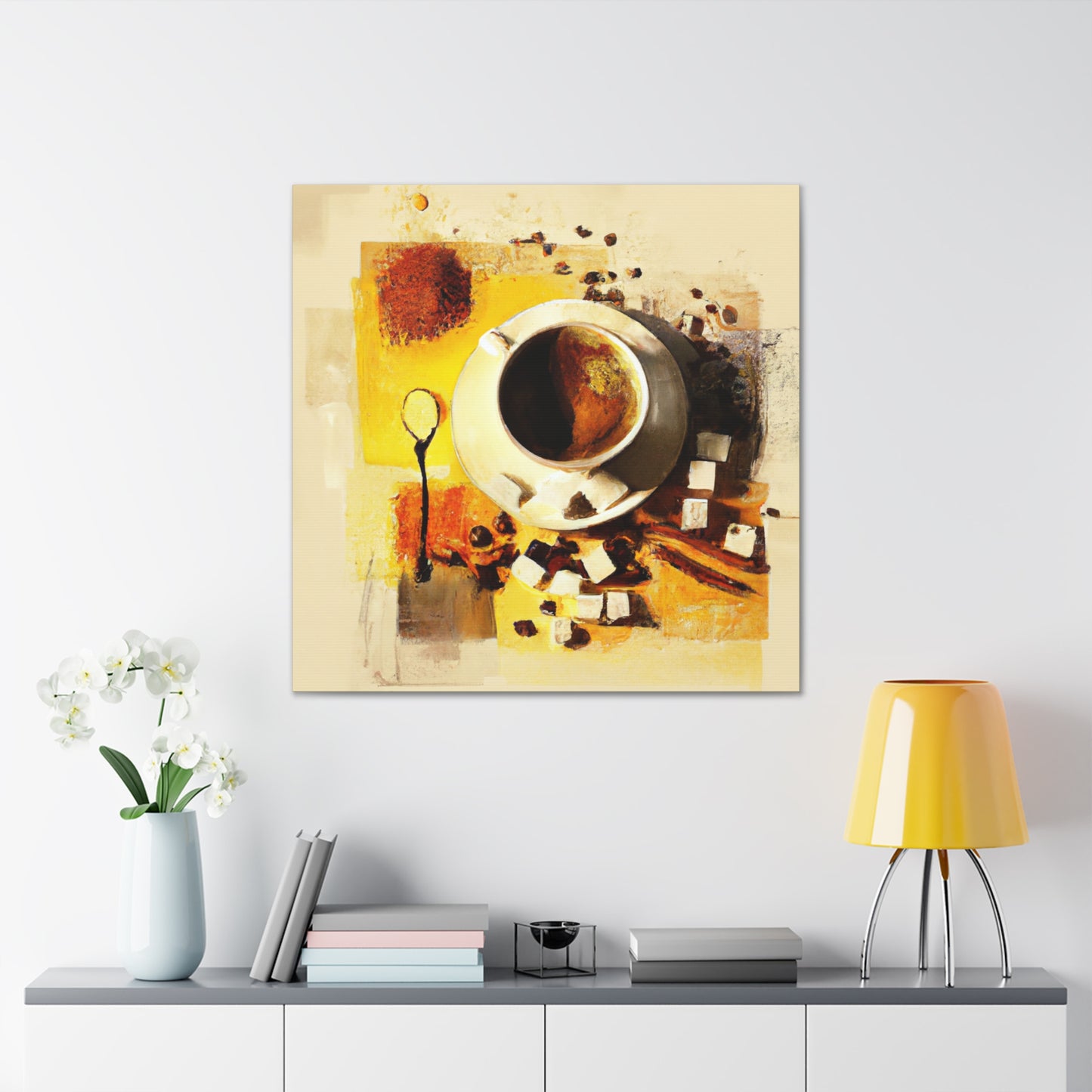 Coffee Time Reflection - Canvas