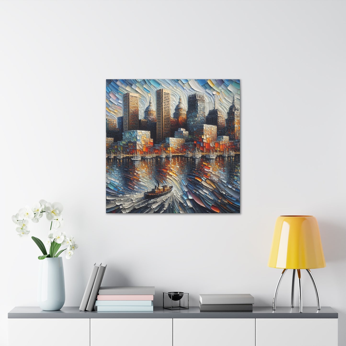 "Baltimore's Vibrant Urban Symphony" - Canvas