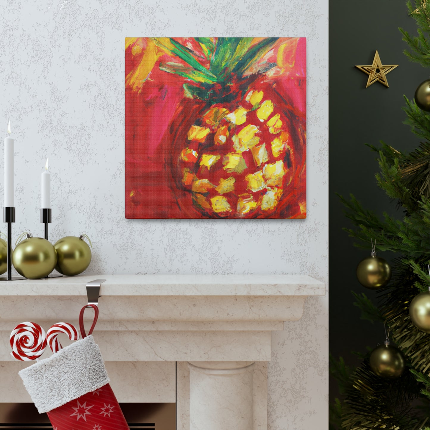 Pineapple Paradise Painting - Canvas