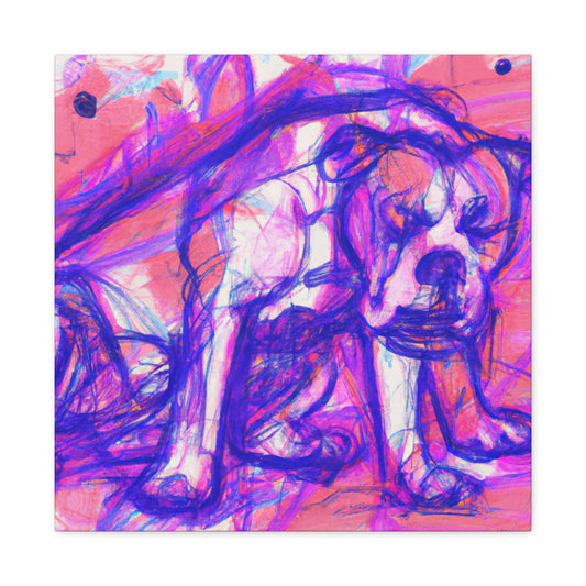 "American Bulldog Triumphant" - Canvas