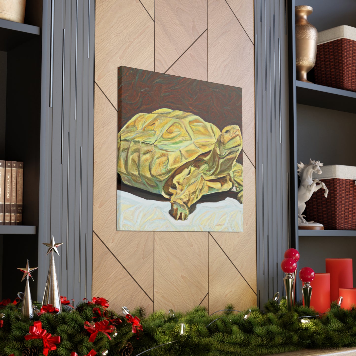 "Gorgeous Russian Tortoise" - Canvas