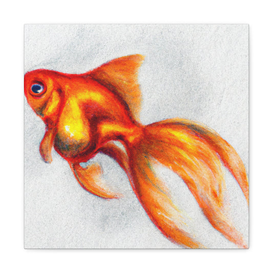 Goldfish in Blue Haze - Canvas