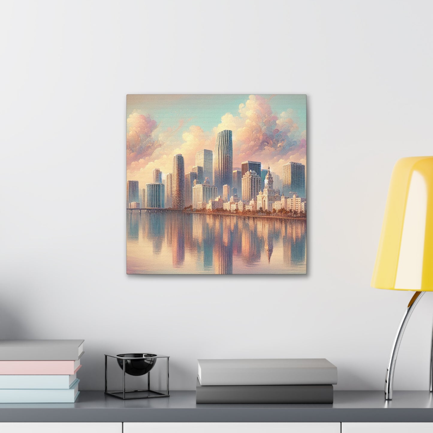 "Vibrant Miami Serenade" - Canvas