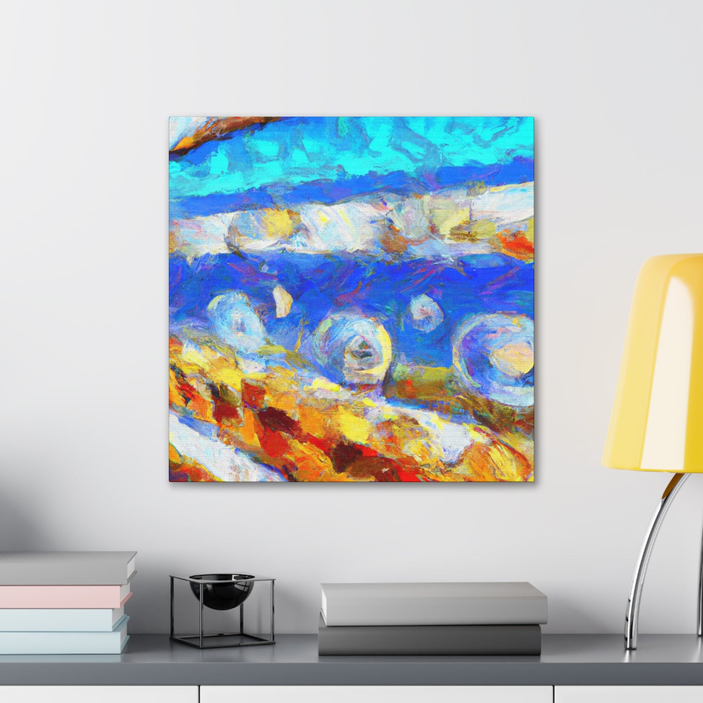 "Seawall on the Horizon" - Canvas