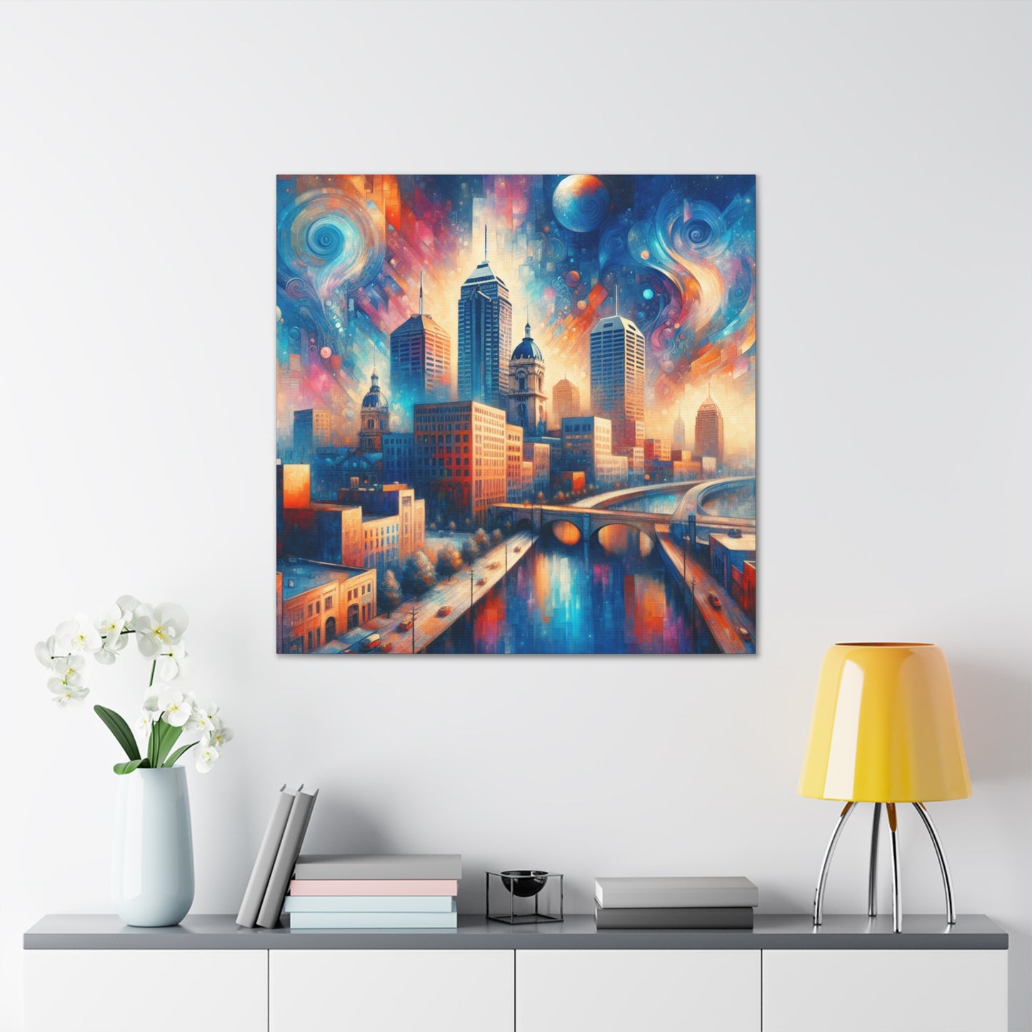 "Urban Impression: Monumental Serenity" - Canvas