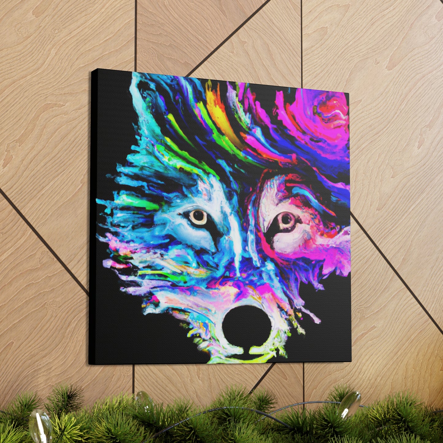 "Siberian Husky Reflection" - Canvas