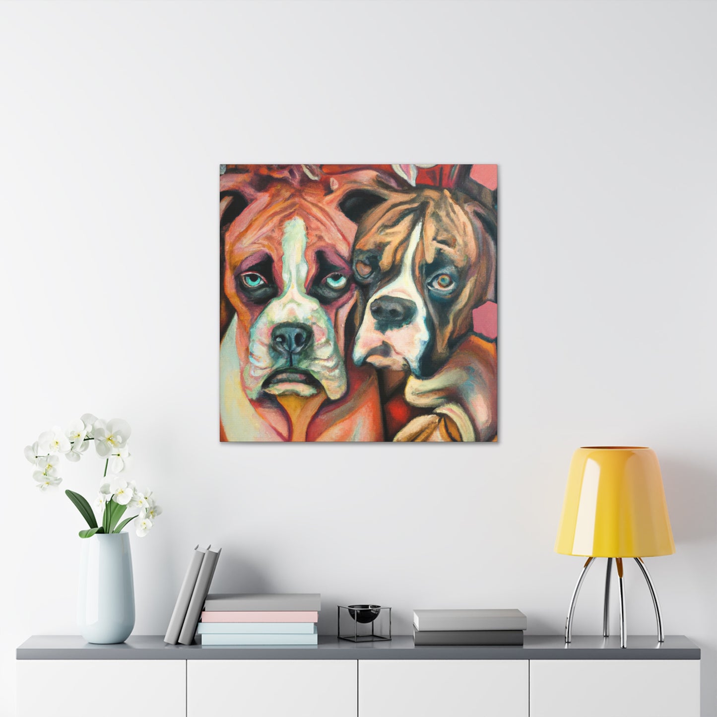 Boxer in a Dream - Canvas