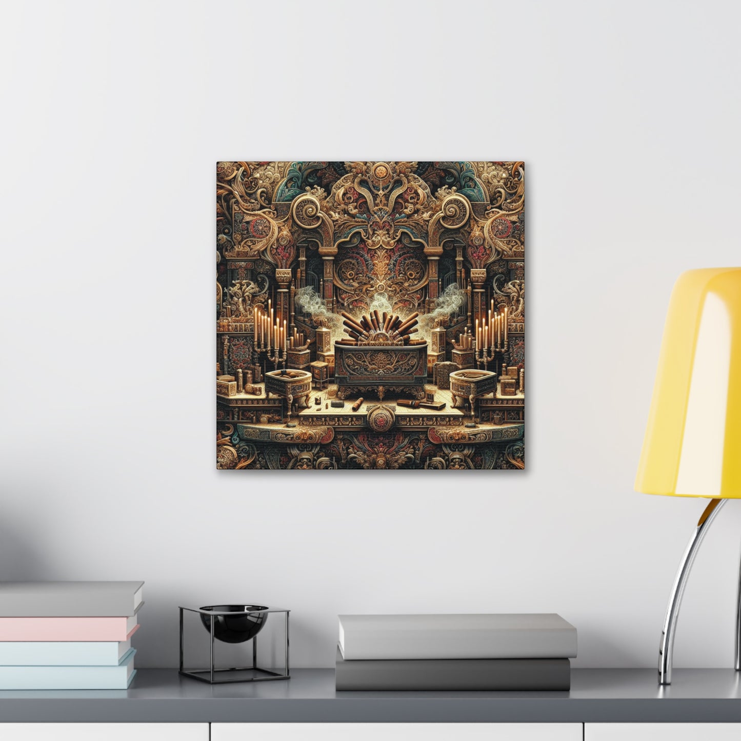 "Opulent Humidor Revelry" - Canvas