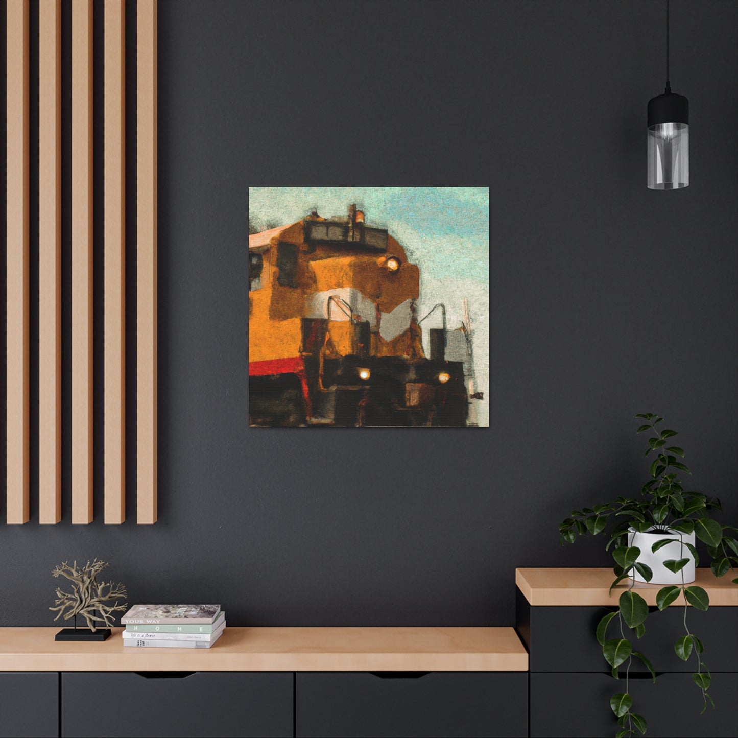 Ride the Railroad Tracks - Canvas