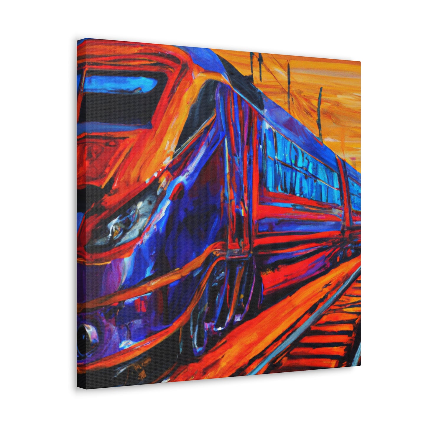 Train in Motion - Canvas