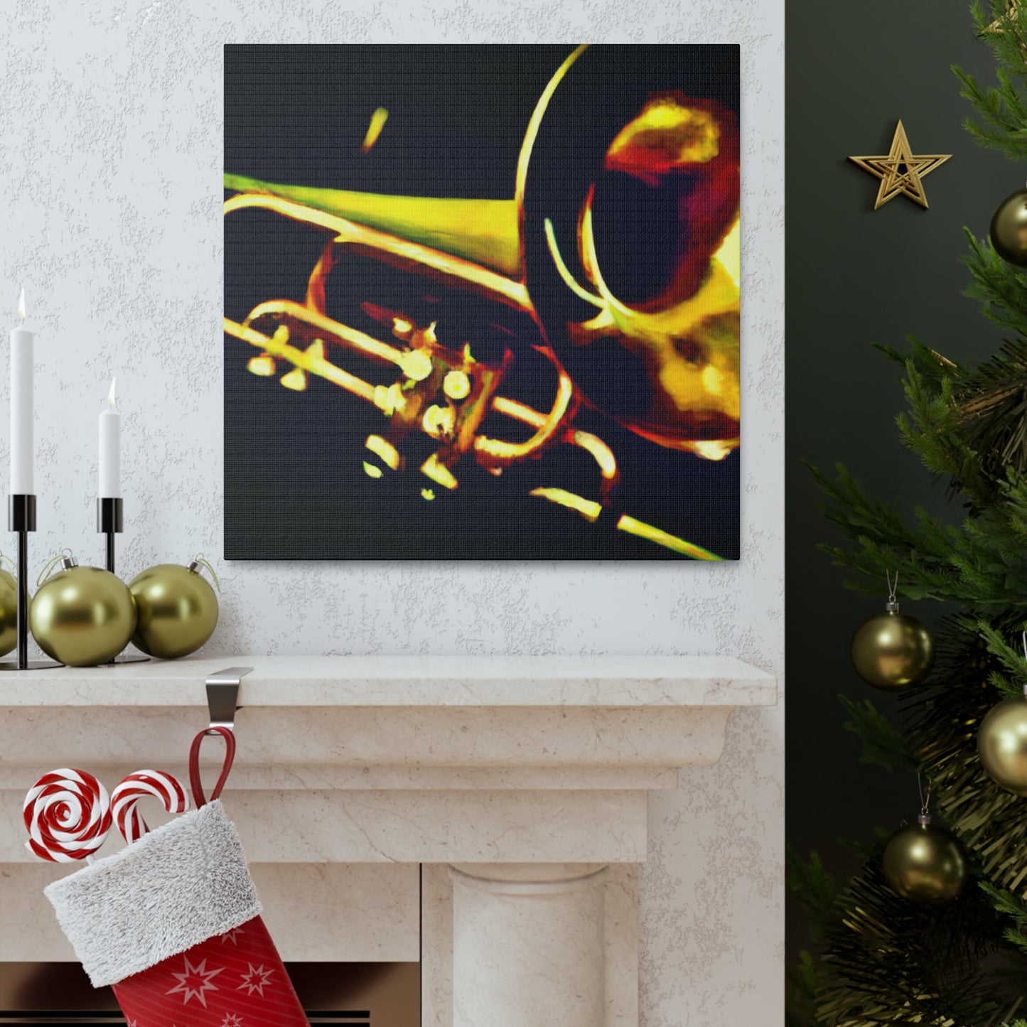 Trombone in Technicolor - Canvas