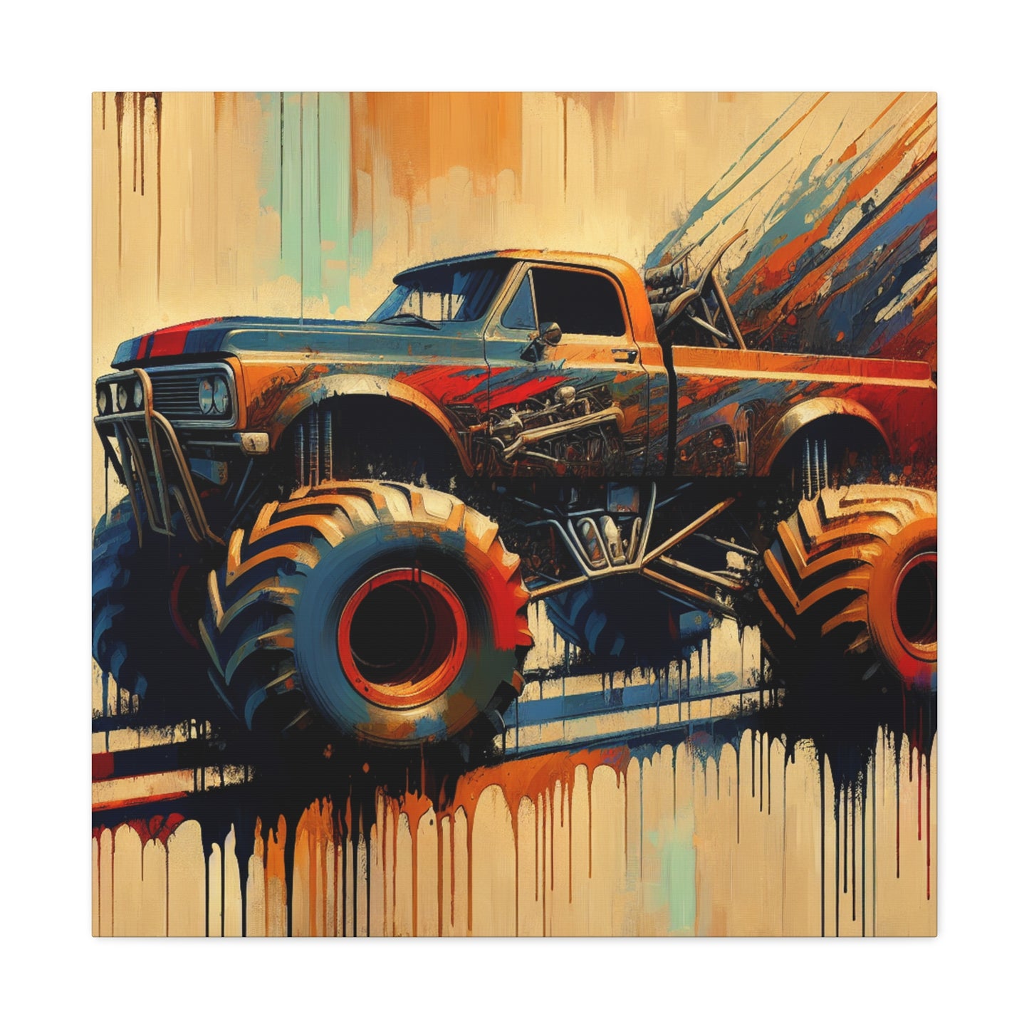 "Glorious Tire Triumph" - Canvas