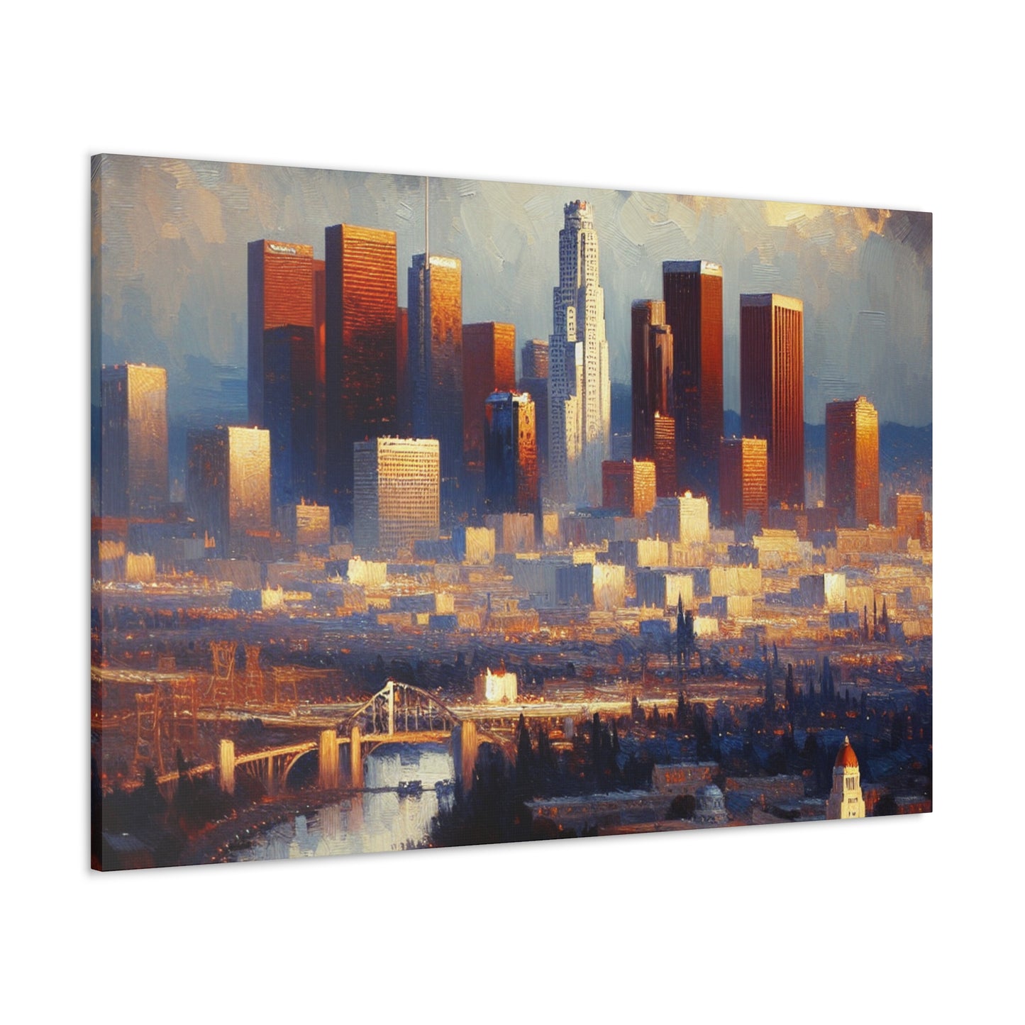 Golden Horizon Over Angeles - Canvas