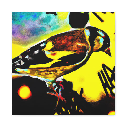 American Goldfinch Abstraction - Canvas