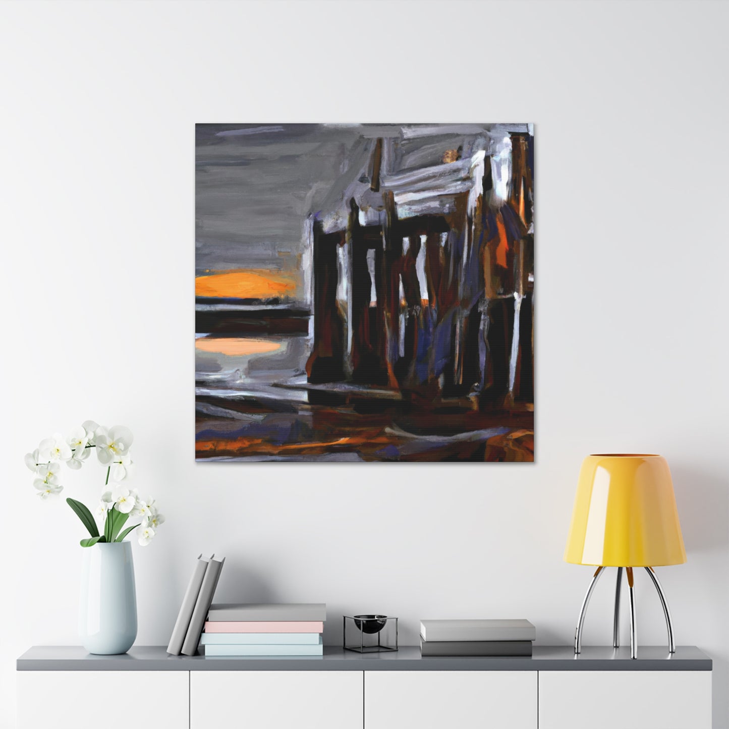 Pier in Expressionism - Canvas