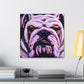 "Engrossed English Bulldog" - Canvas