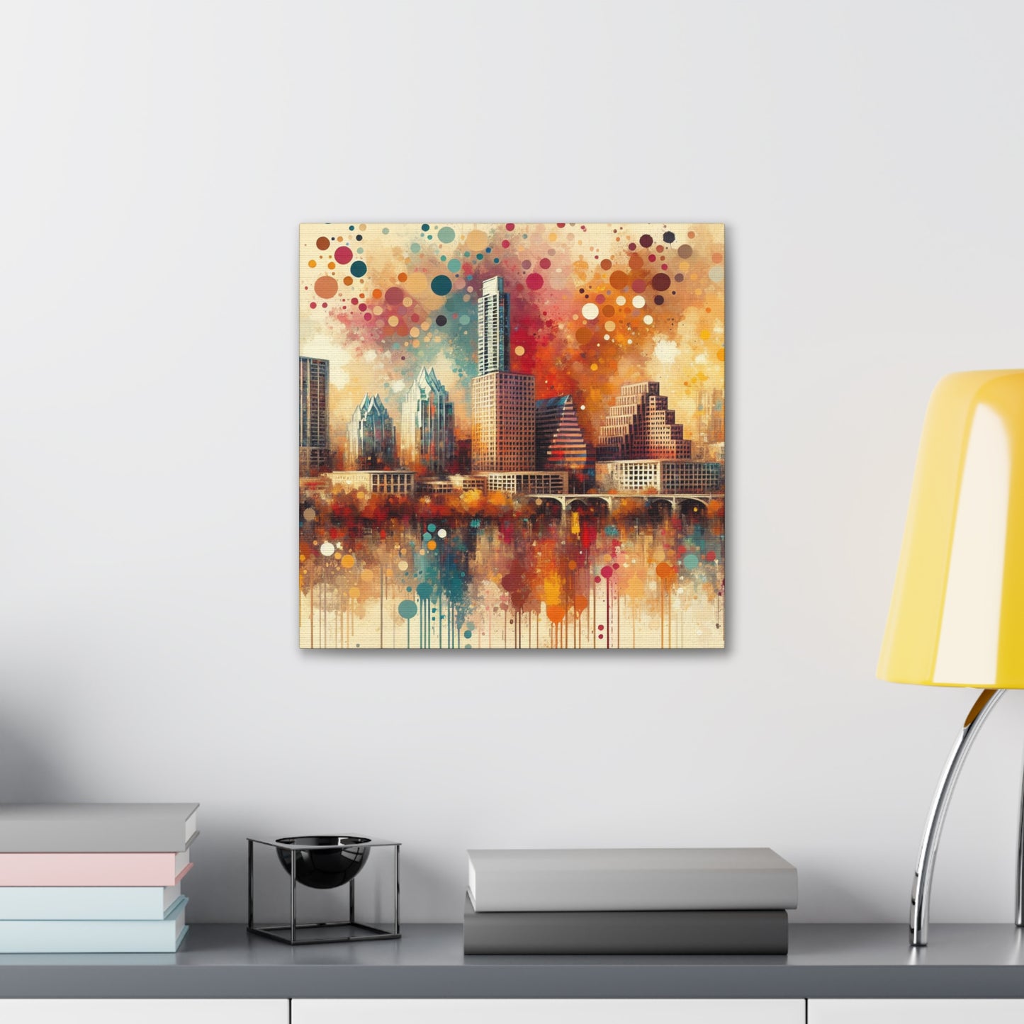 "Vibrant Urban Symphony" - Canvas