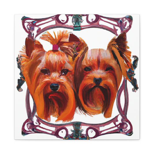 "Yorkshire Terrier Portrait" - Canvas