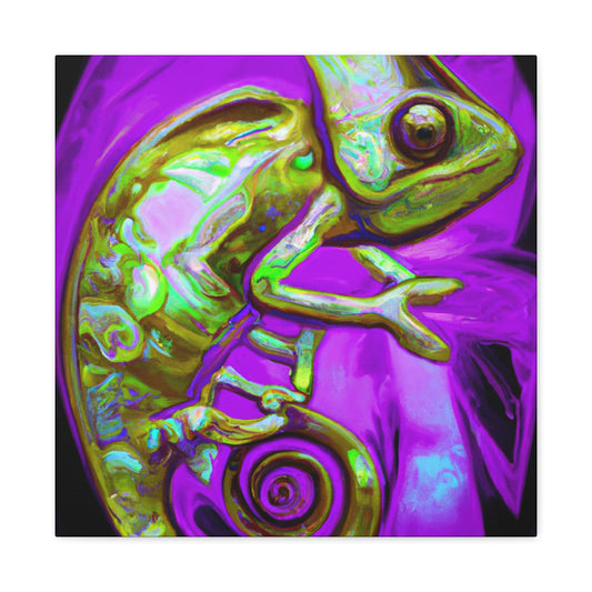 "Veiled Chameleon Reflection" - Canvas