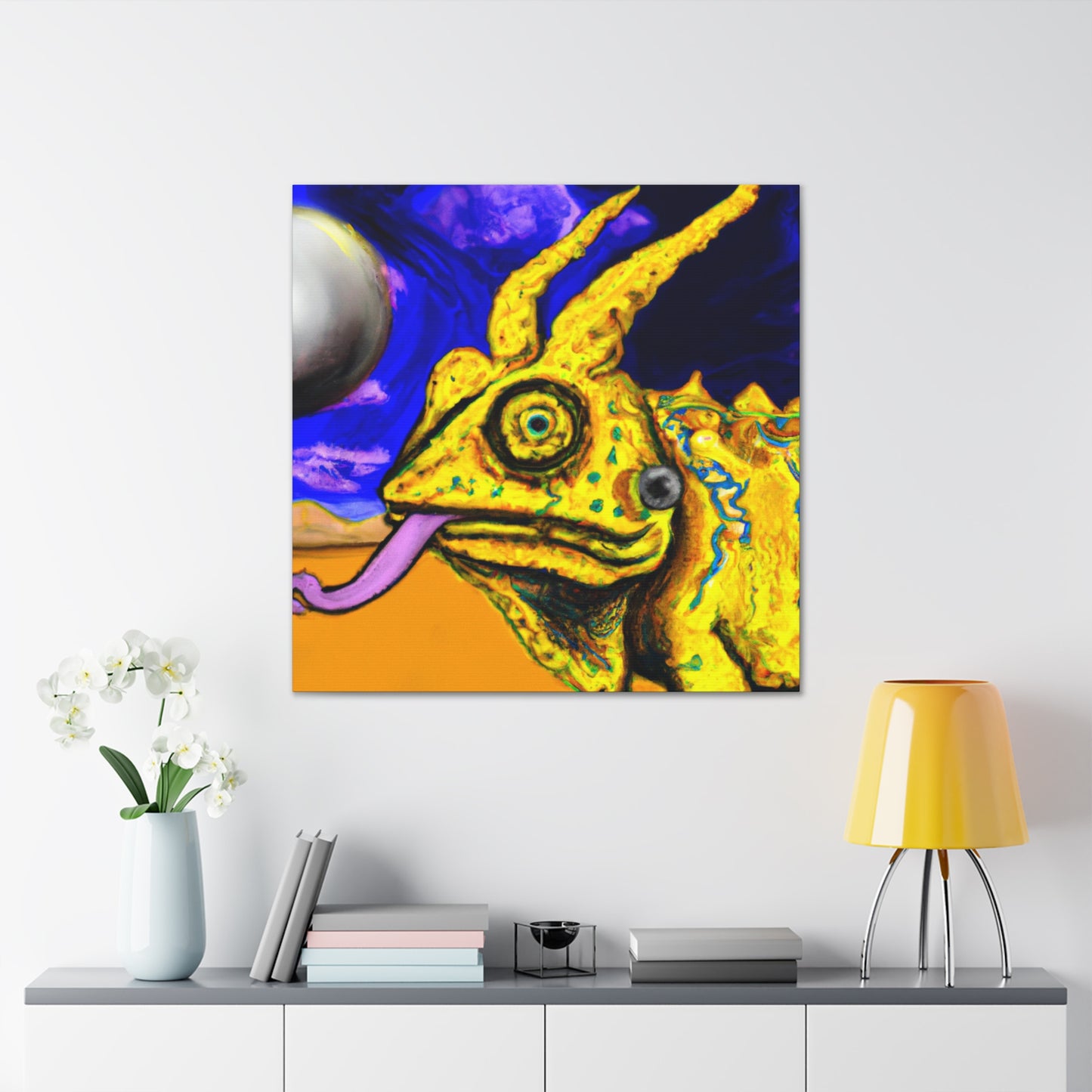 "Horned Lizard Fantasy Dream" - Canvas