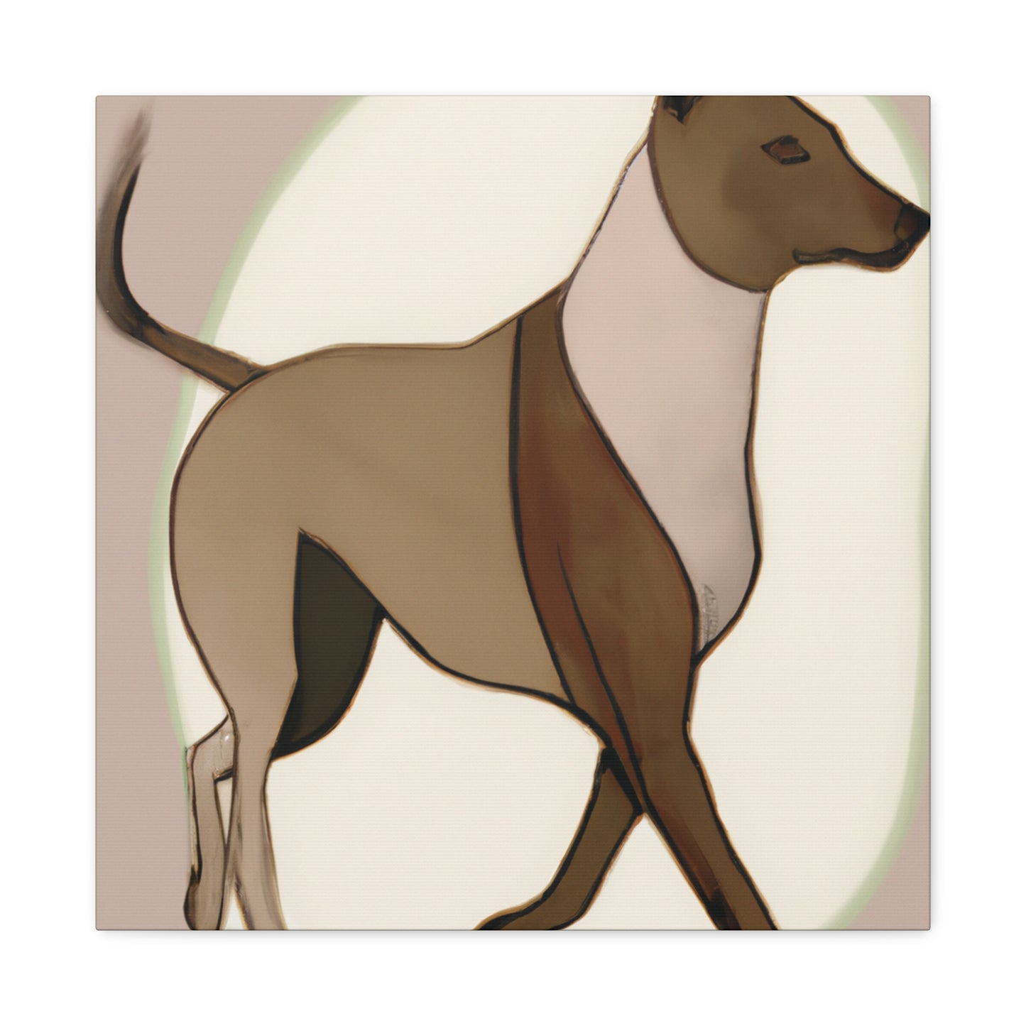 Dingo in Art Nouveau - Canvas