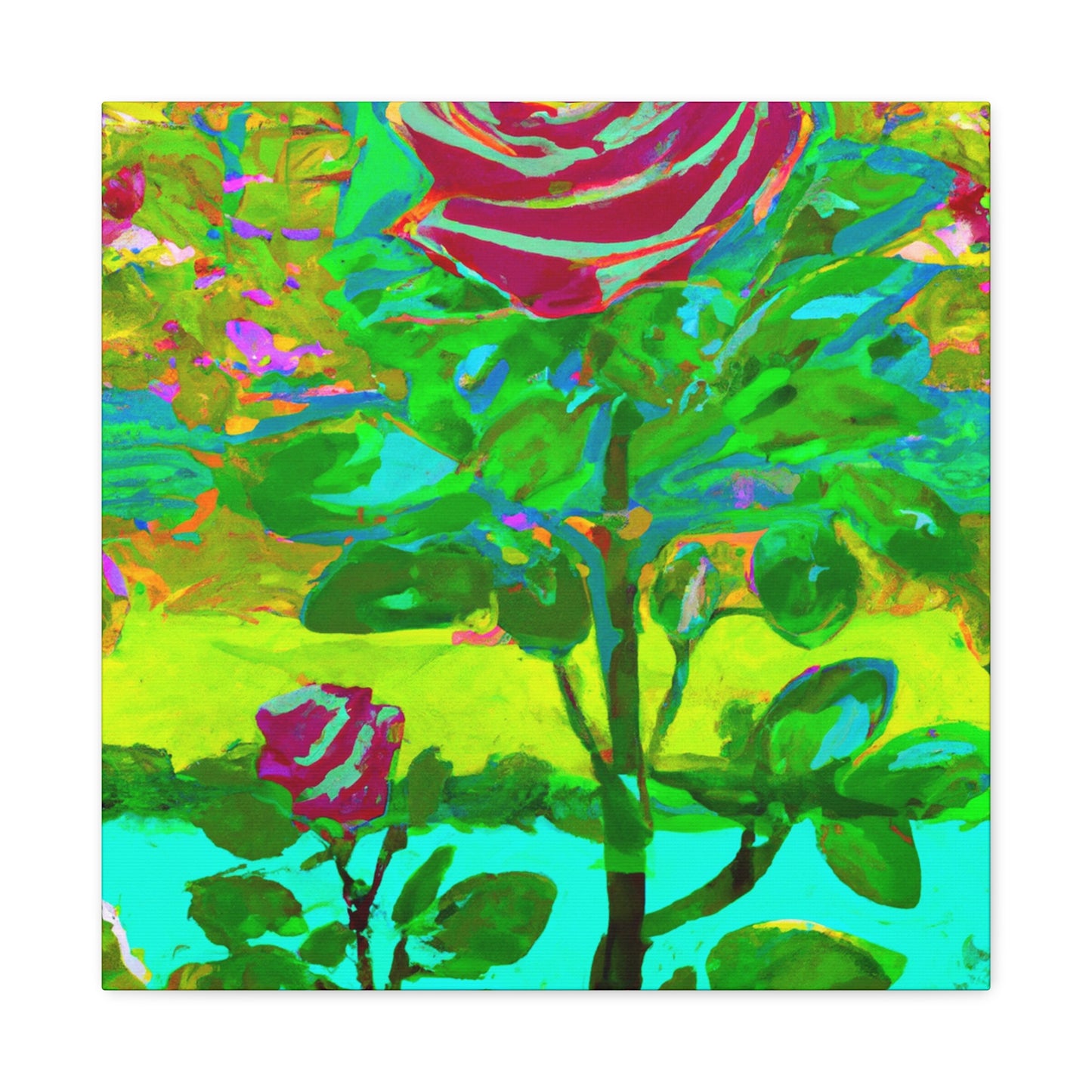 "Rose at Dusk Impression" - Canvas