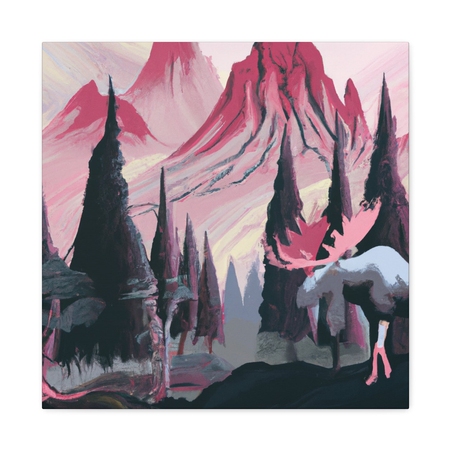 Moose in Grandeur - Canvas