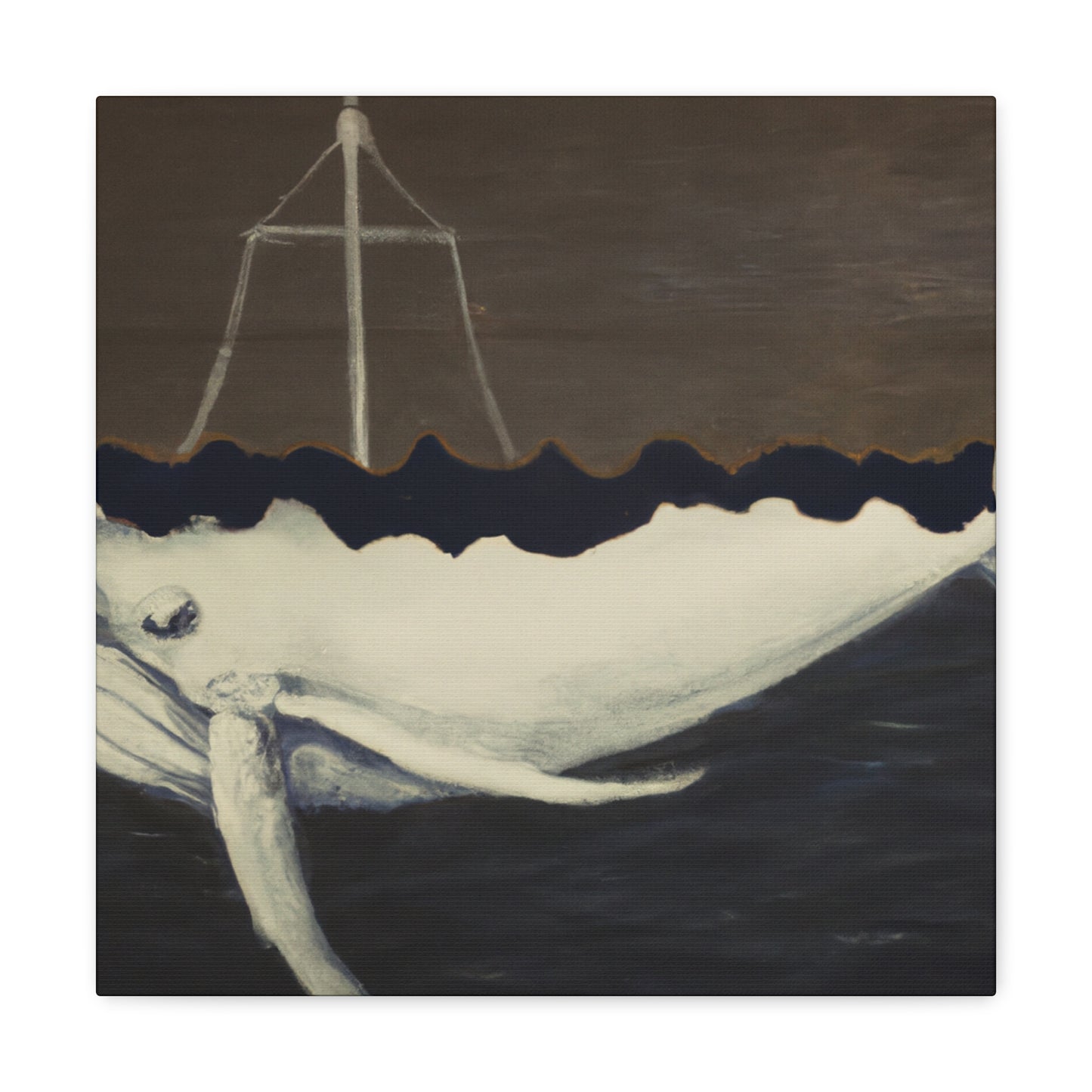 Whale in Reflection - Canvas