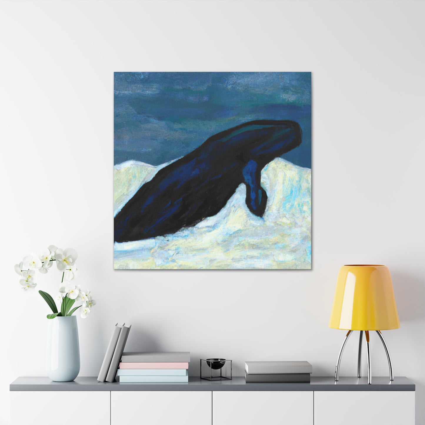 Bowhead Whale Abstraction - Canvas