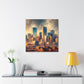 "Metropolis Unveiling Serenity" - Canvas