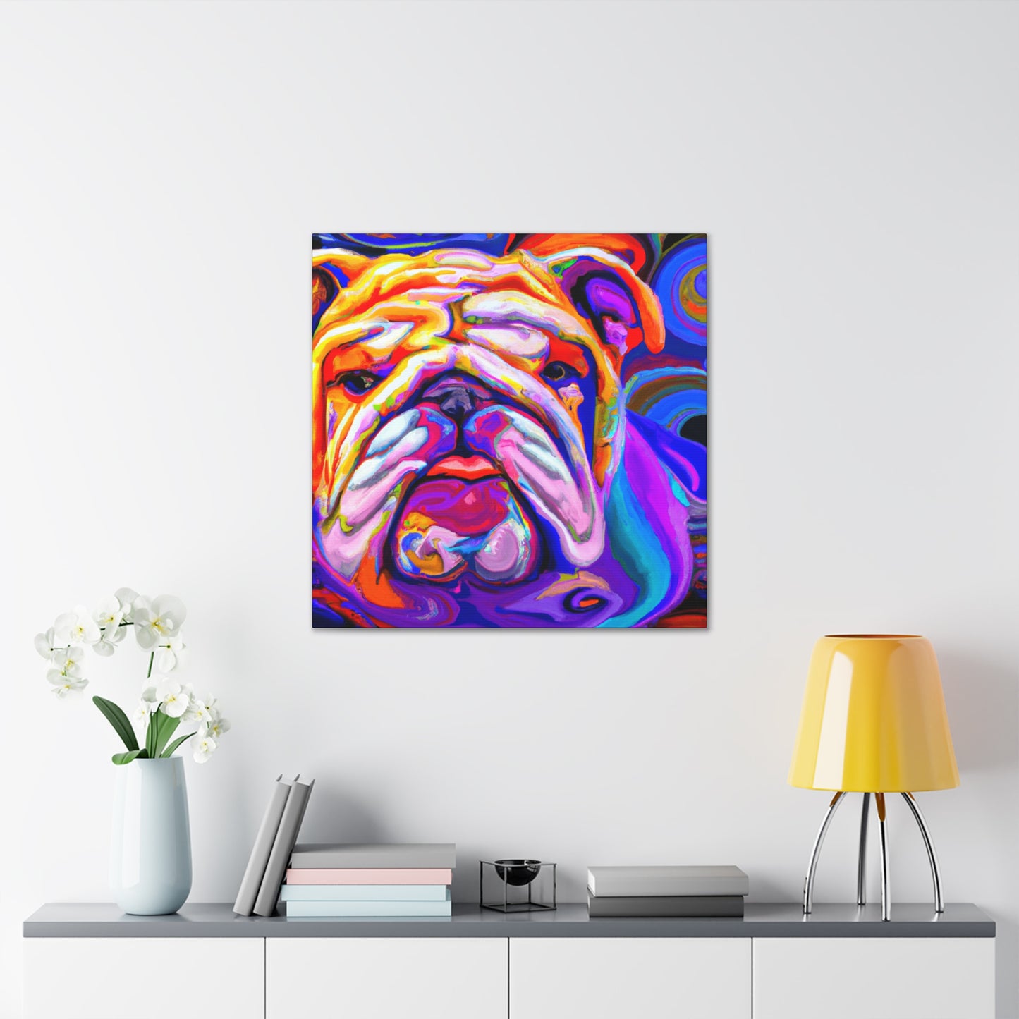 Bulldog in a Dream - Canvas