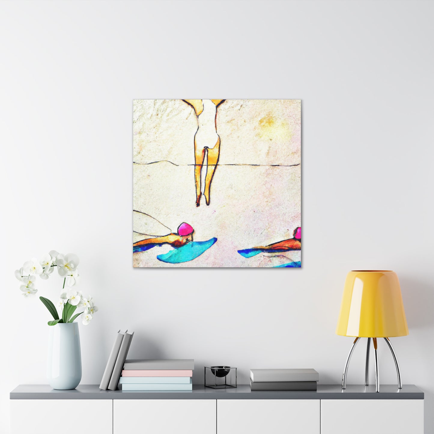 Swimming in Abstracts. - Canvas